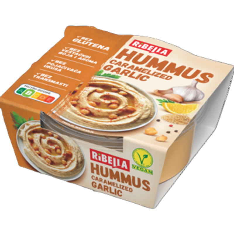 Ribella Hummus Pasta z ciecierzycy z karmelizowanym czosnkiem 200g